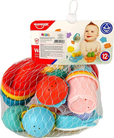 Set lodrash për banjo Leantoys, 17 pjesë, shumëngjyrëshe