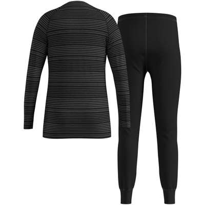 Set të brendshme termale për fëmijë Odlo Active Warm, me mëngë të gjata, e zezë