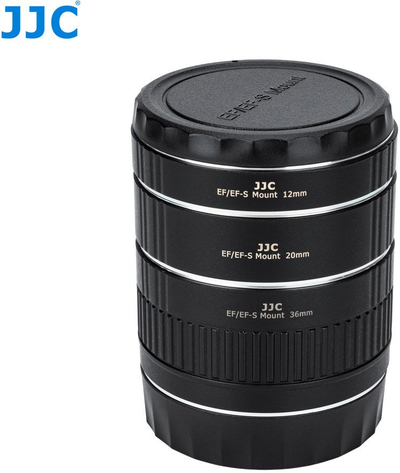 Set unaza makro JJC 12mm, 20mm, 36mm për Canon EOS, metal