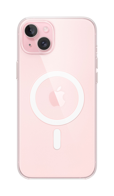 Маска Apple за iPhone 15 Plus Clear Case со MagSafe