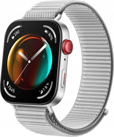 Ora e zgjuar Huawei Watch Fit 3, 1.82" AMOLED, Wi‑Fi, GPS, ngjyrë argjendi