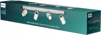 Plafonierë me spote Philips myLiving Kosipo, 4 spote, GU10, e bardhë