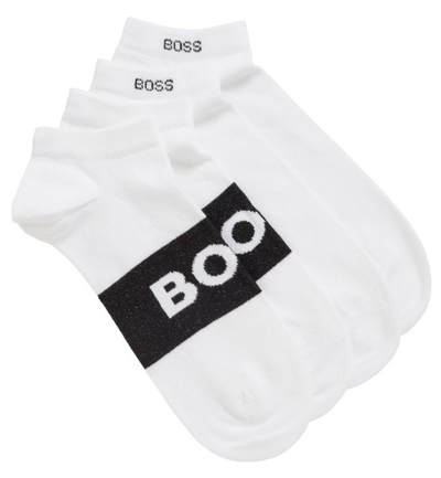 Çorape Boss HBW 2PK AS Logo SN31, paketim 2 palë, të bardha