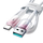 Kabllo USB Joyroom S-A42 Crystal-Clear, USB-A në USB-C, 3A 1.2m, e bardhë