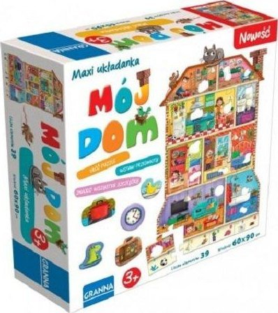 Puzzle maxi Granna My Home, 60x90cm, edukativ, shumëngjyrësh