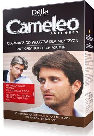 Bojë flokësh për burra Delia Cosmetics Cameleo, set 2 copë, ngjyrë natyrale