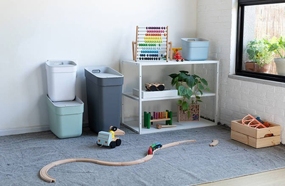 Kosh mbeturinash Curver Ready To Collect, 10L, montim në mur, i bardhë