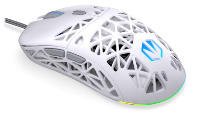 Maus gaming Endorfy LIV, me kabllo, 12000 DPI, i bardhë Onyx