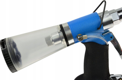 Makinë pneumatike për nit Geko, thithje automatike, 2.4-6.4mm, blu e zezë