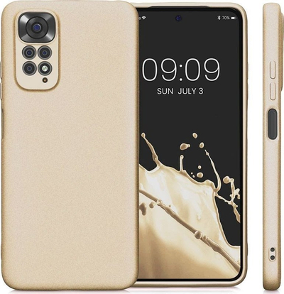 Futrollë metalike për Honor 90 Pro 5G, TPU, me mikrofibër, ngjyrë ari