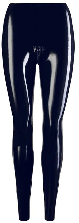 Geta latex Late X Leggings Black, me zinxhir, madhësia S, të zeza