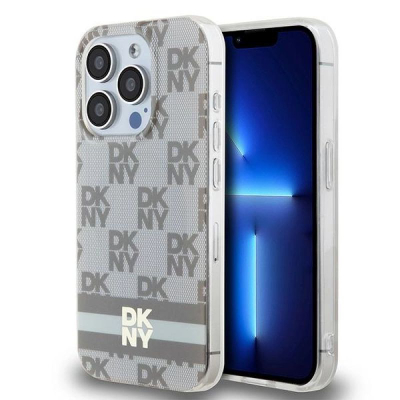 Mbulesë telefoni DKNY DKHMP15XHCPTSE për iPhone 15 Pro Max, hardcase TPU PC, MagSafe, bezhë