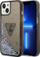 Futrollë telefoni Guess GUHCP14MLFCTPK, për iPhone 14 Plus, Liquid Glitter Palm, e zezë