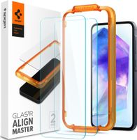 Xham mbrojtës Spigen Glas.tR AlignMaster për Samsung Galaxy A55 5G, 2 copë, transparencë e lartë