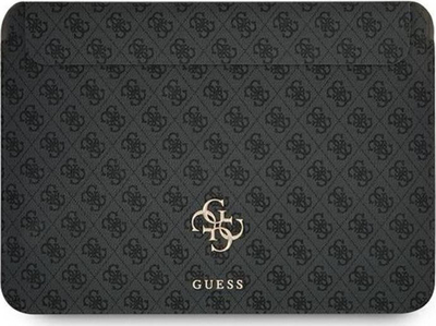 Këllëf laptopi Guess Sleeve, 15", lëkurë ekologjike, i hirtë