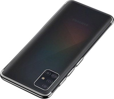 Këllëf telefoni HURTEL Protect Clear Color, gel TPU, kornizë e elektroplatuar, transparent