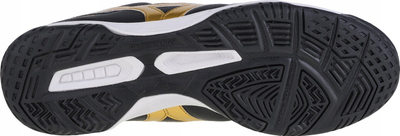 Këpucë futsalli Mizuno Morelia Sala Classic In M Q1GA230250, ZeroGlide, taban gomë, të zeza me të arta