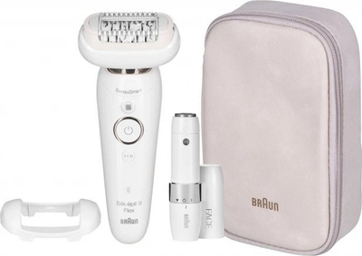 Epilator Braun Silk-épil 9 Flex SES 9003 3D, pa kabllo, i bardhë