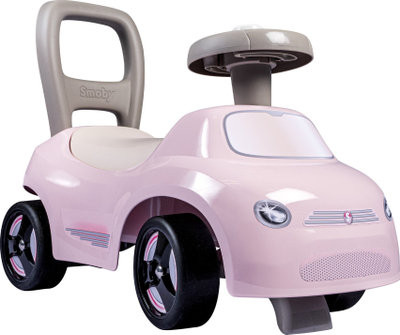 Auto ecëse për fëmijë Smoby Auto Ride-on, karrocë shtytëse 2 në 1, me borinë, rozë