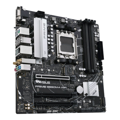 Pllakë amë Asus PRIME B650M-A WIFI, DDR5, WiFi 6, e zezë