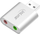 Kartë zanore USB InLine Audio Sound Card, kasë alumini, gri