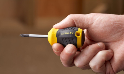 Kaçavidë e shkurtër Stanley STHT16154-0 Cushion Grip, Phillips PH1, 45mm, verdh e zez
