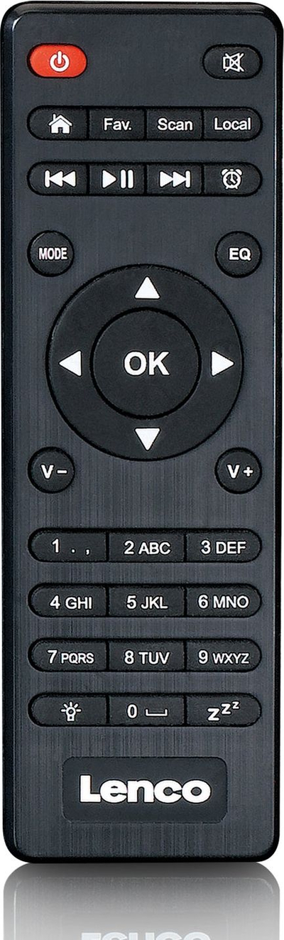 Radio interneti Lenco DIR-250BK, DAB+, Bluetooth, e zezë