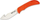 Thikë outdoor Outdoor Edge Wild Skin, çelik 420J2, me këllëf mbrojtës, portokalli