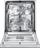 Enëlarëse Samsung DW60R7050SS, 14 sete, e bardhë