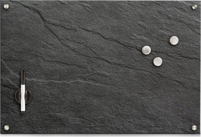Tabelë magnetike për shënime Zeller Slate, 40 x 60cm, gur, gri