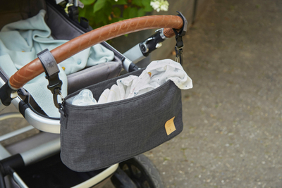 Çantë karroce LÄSSIG Stroller Bag, kompakte, tekstil, gri e errët