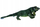 Lodër pellushi Iguana, 65cm, dizajn realist, jeshile