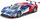 Maket veture Bburago Ford GT Le Mans, 1:32, die cast, blu kuqe e bardhë