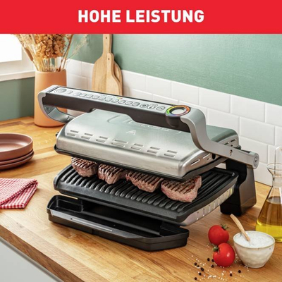 Grill kontakti Tefal OptiGrill+ XL GC7248, sipërfaqe e madhe XL, programe automatike, i zi