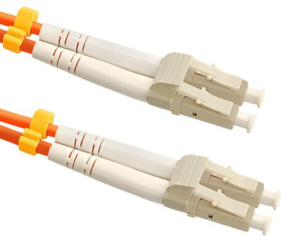Kabëll optik Qoltec Patchcord LC UPC LC UPC, multimode OM2 50/125, 7m, portokalli