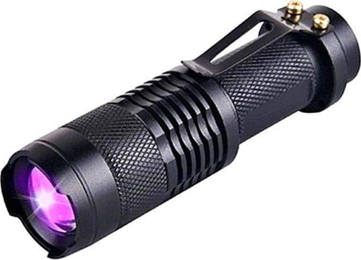 Elektrik dore taktikal ZD75A, LED UV 395nm, me ZOOM, ngjyrë e zezë