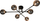 Llambadar tavani Domoletti Ceiling Light Bora, 6xG9, 85x85 cm, i zi smoky