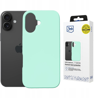 Kapak telefoni 3MK Hardy MagSilicone për iPhone 16, MagSafe, sea