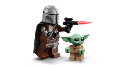 Set Lego Star Wars 75436 The Mandalorian dhe Grogu Speeder Bike, 6+, shumëngjyrësh