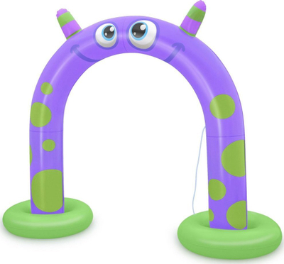Lodër me ujë Bestway Jumbo Friendly Monster Sprinkler 52640, me fryrje, për oborr, shumëngjyrëshe