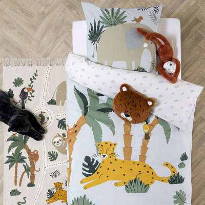 Set shtrati për kalamaj Atmosphera Jungle, 140x200 cm, pambuk, shumëngjyrësh