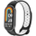 Rrip sportiv Eternico për Xiaomi Smart Band 8 9, silikon, me vrima, zi me bojë të bardhë