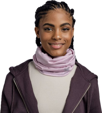 Shall multifunksional Buff Merino Lightweight, lesh merino 100%, lila sand