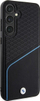 Mbrojtëse telefoni BMW Leather Textured Line me MagSafe për Samsung Galaxy S24, hardcase, e zezë