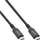 Kabllo USB InLine USB-C në USB-C, USB4 40 Gbit/s, 1 m, e zezë