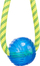 Lodër për qen Trixie Playing Rope me top, 6 cm, 40 cm, verdh e jeshile