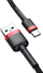 Kabllo Baseus USB-A - USB-C (CATKLF-U91), 3 m, e kuqe/e zezë