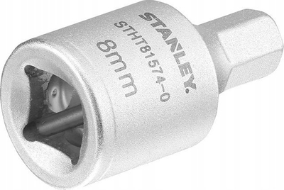 Bit gjashtëkëndor për tapa vaji Stanley STHT81579-0, 3/8", 8mm, argjendtë