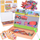 Tabllo magnetike lodër ZA5352, 2 në 1 me puzzle vegla ndërtimi, 28 x 31 cm, shumëngjyrëshe