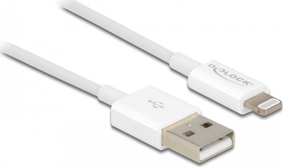 Kabllo USB DeLOCK Lightning, 15 cm, e bardhë